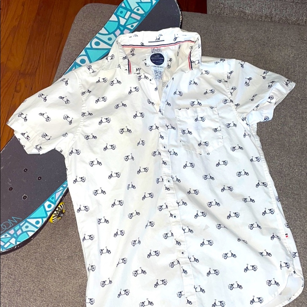 Button down scooter shirt